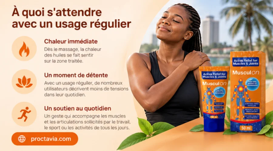 Musculon — usage régulier en massage quotidien